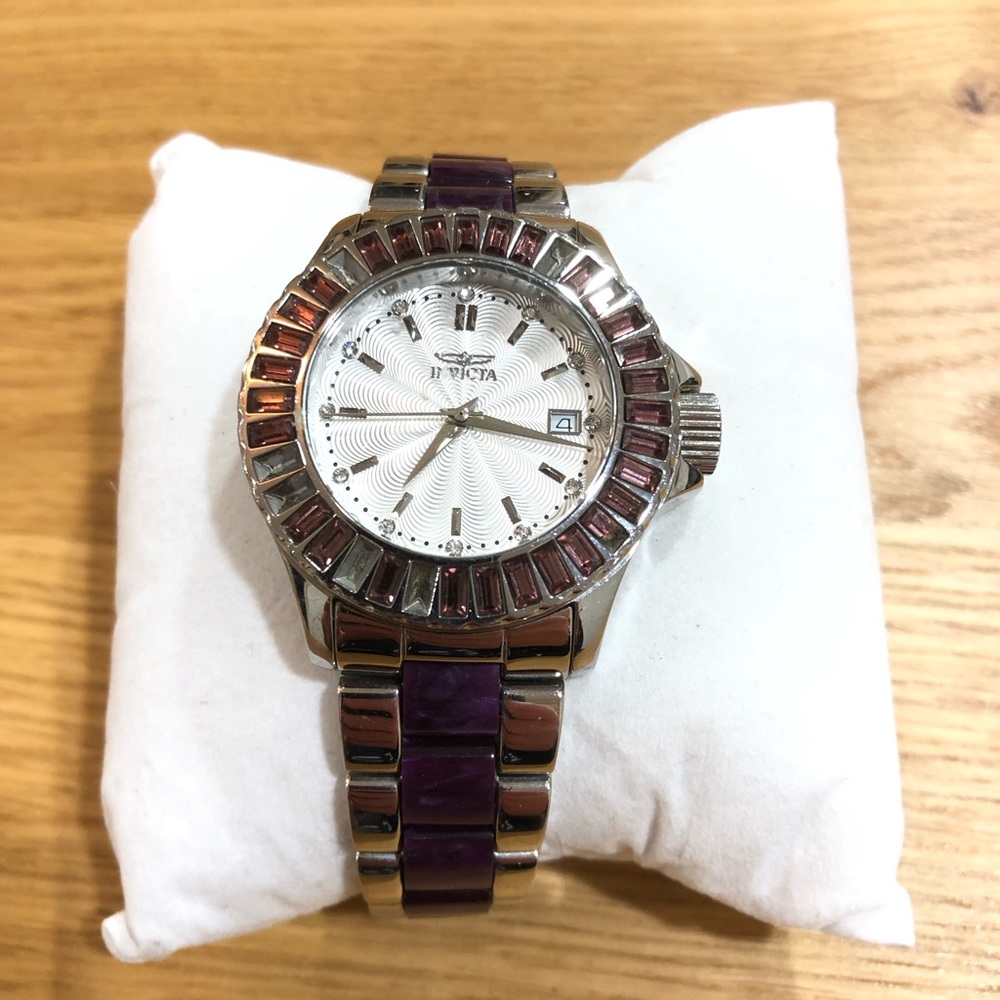 Invicta Angel Purple Crystals Women’s Watch